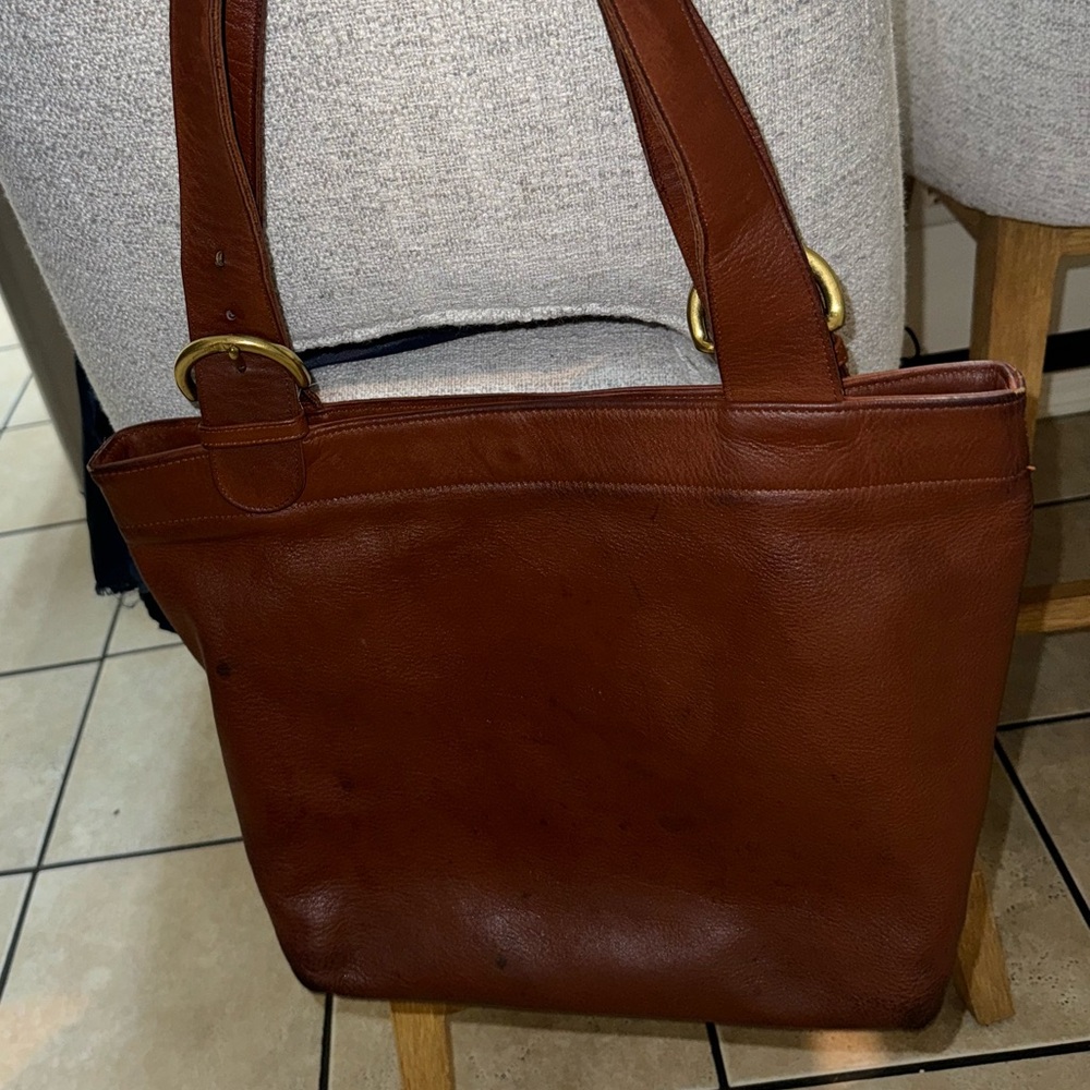Coach Brown Leather Tote Bag